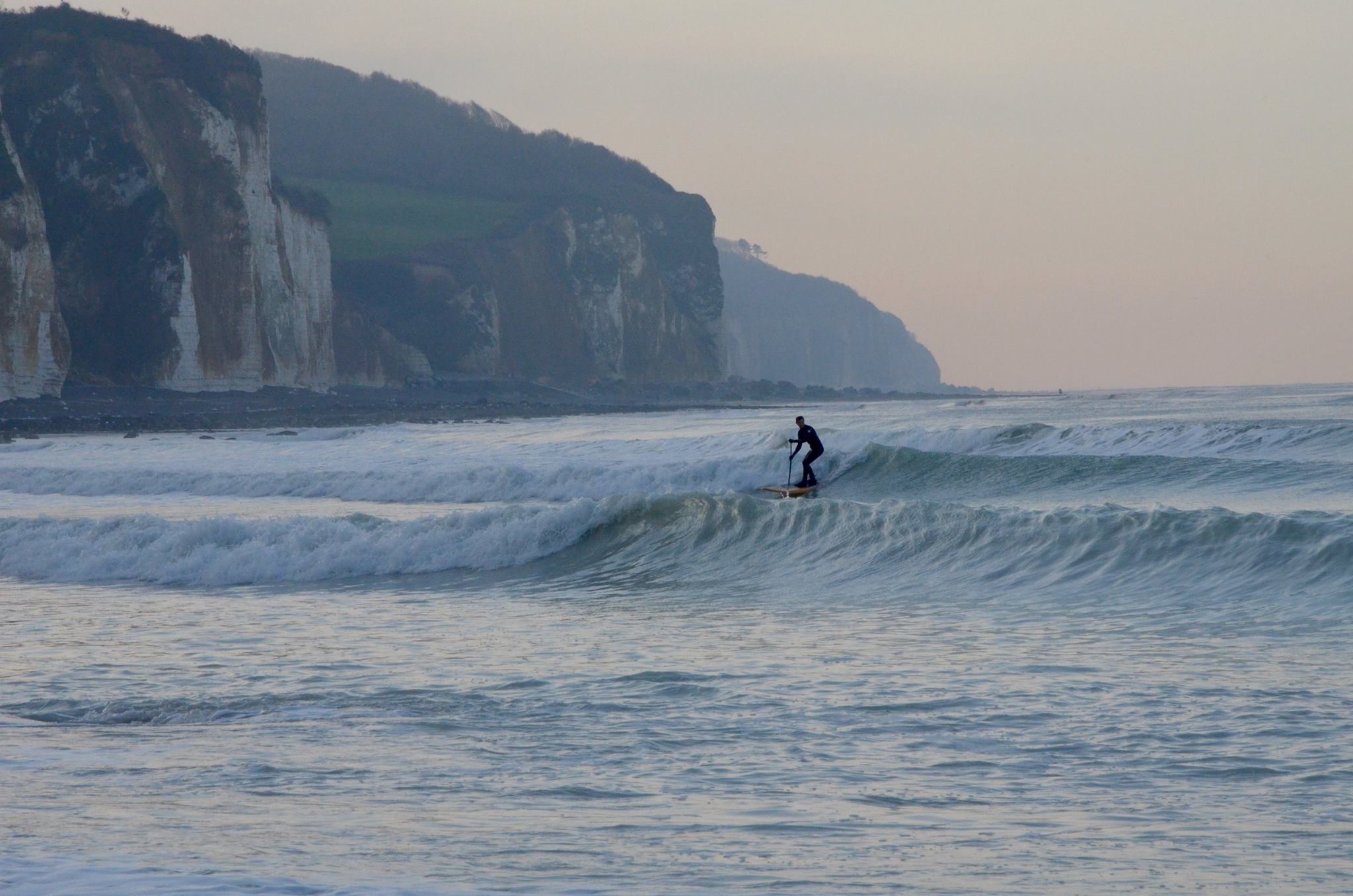 Surfing in Normandy