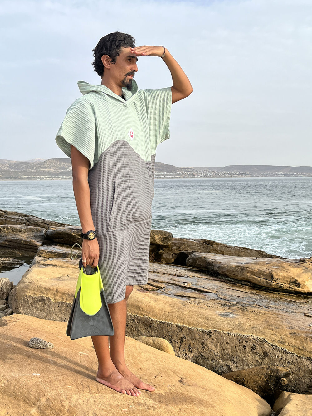 Light Weight Surf poncho - 100% natural cotton changing cape