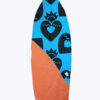 Sacred Heart Print Surfbag - hand painted surfboard bag by Fede Surfbags