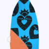 Sacred Heart Print Surfbag - hand painted surfboard bag by Fede Surfbags
